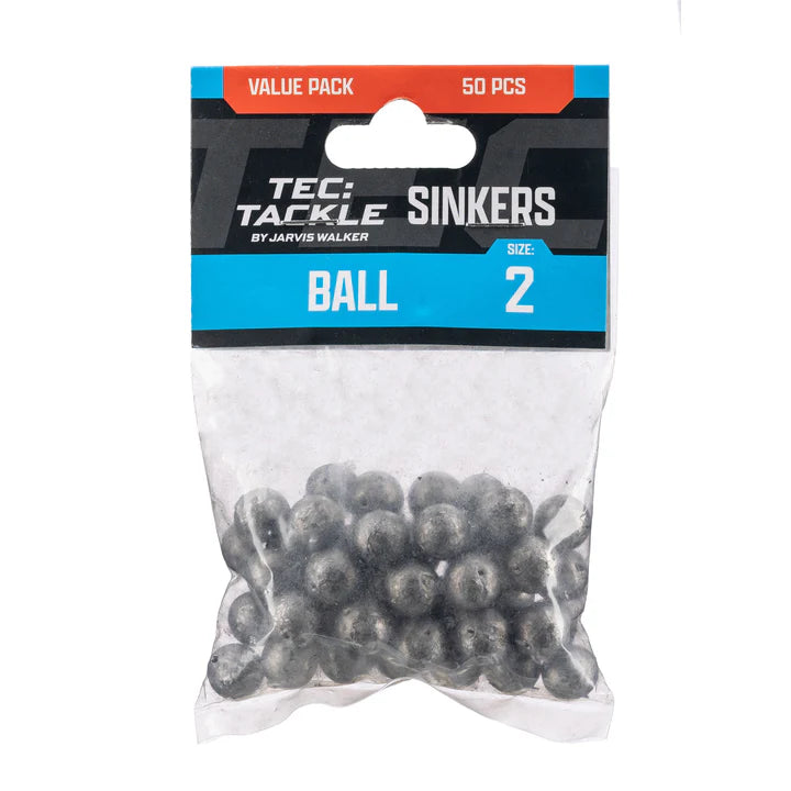 Jarvis Walker Tec Tackle Ball Sinkers Value Pack