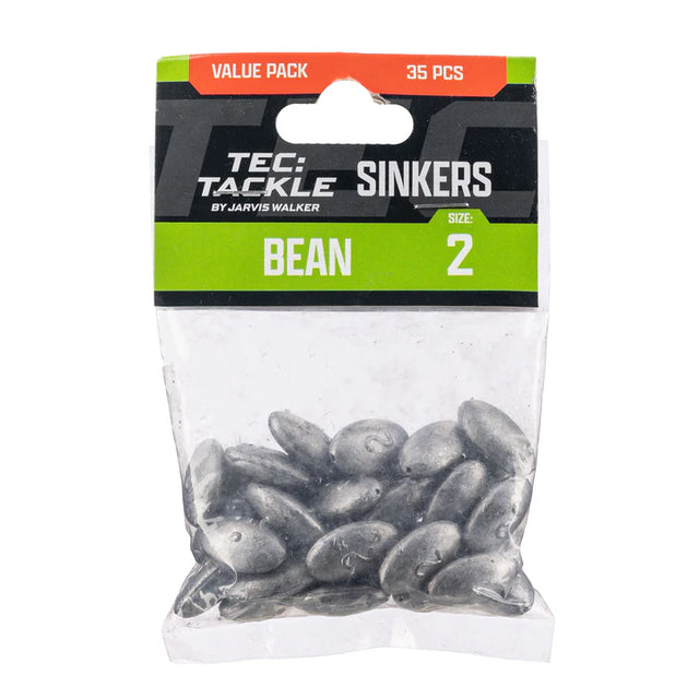 Jarvis Walker Tec Tackle Bean Sinkers Value Pack
