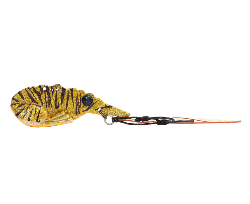 TT Switchprawn+ 44mm 8g Metal Vibe Lure Gold Tiger