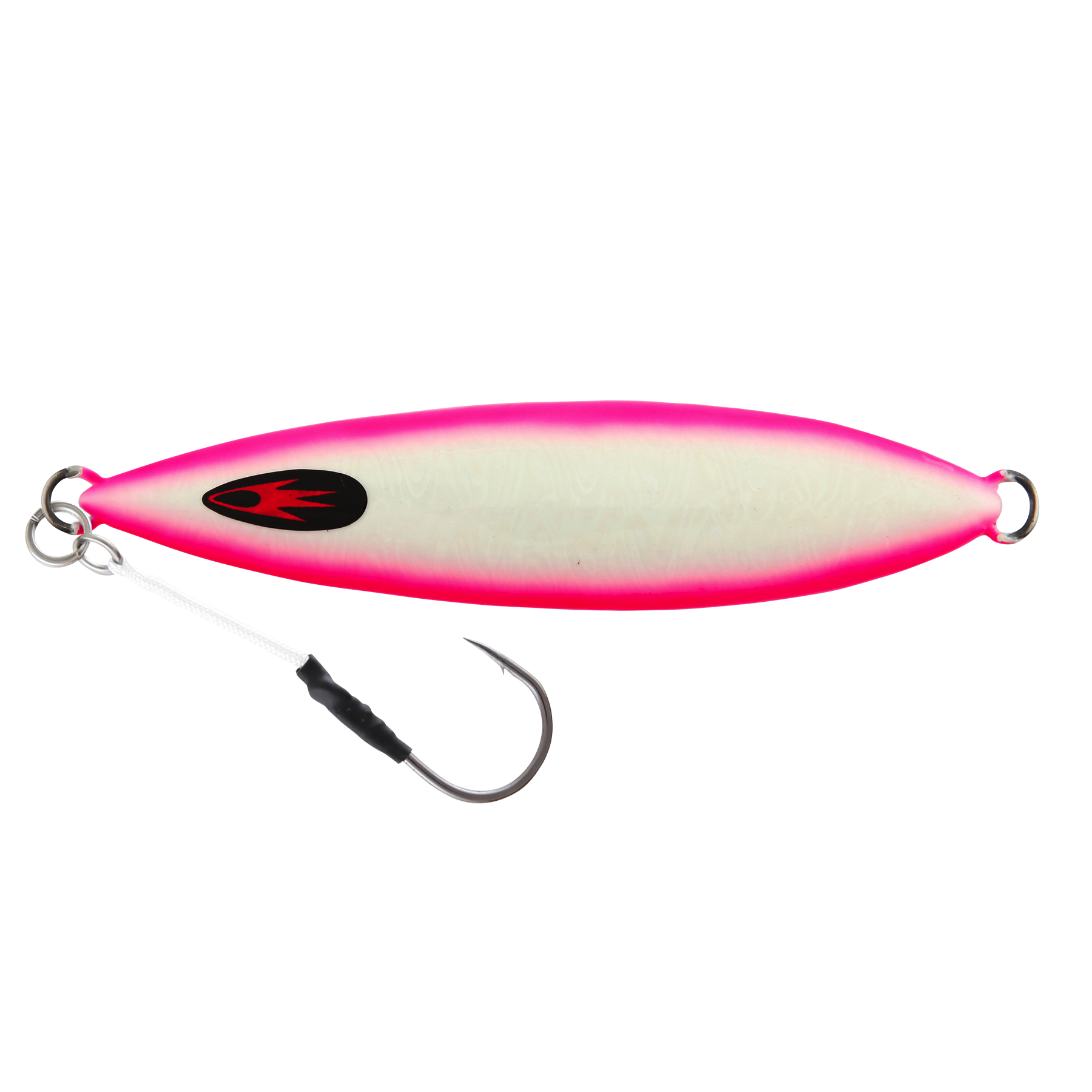 Samaki Ribcage 100g Metal Jig Lure Glowing Pink