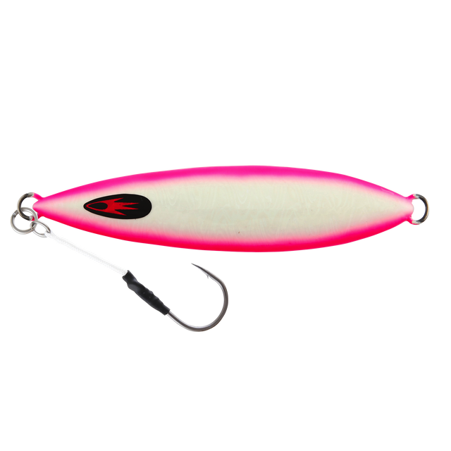 Samaki Ribcage 40g Metal Jig Lure Glowing Pink