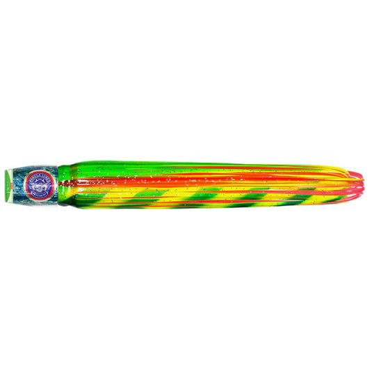 Pakula Paua Micro Sprocket 7.5in Skirted Trolling Lure Quoka Lumo