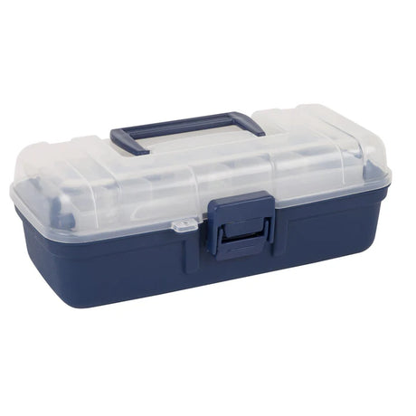 Jarvis Walker Clear Top Tackle Box 1 Tray Blue/Clear