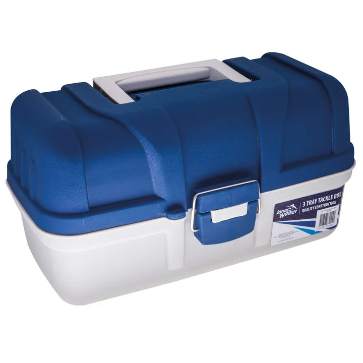 Jarvis Walker Tackle Box 3 Tray Blue/Grey