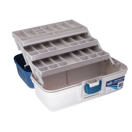 Jarvis Walker Tackle Box 3 Tray Blue/Grey