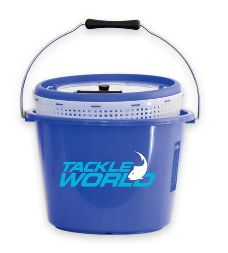 Tackle World Bait Bucket 2Pce 10L Blue
