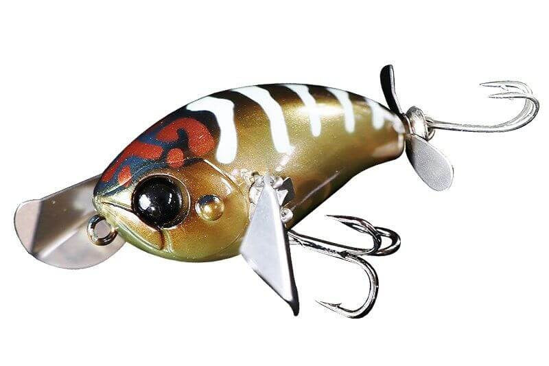Jackall Micro Pompadour 42mm Hard Body Topwater Lure Clear Brown
