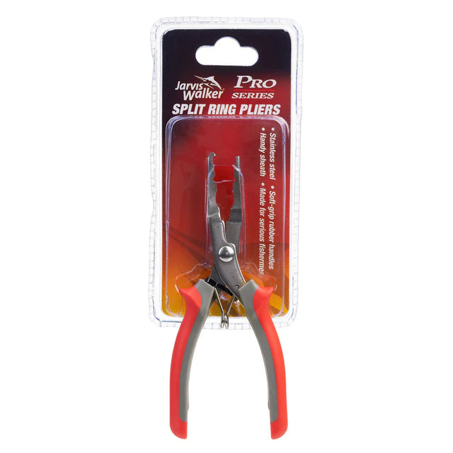Jarvis Walker Pro Series Stainless Steel Split Ring Pliers Red