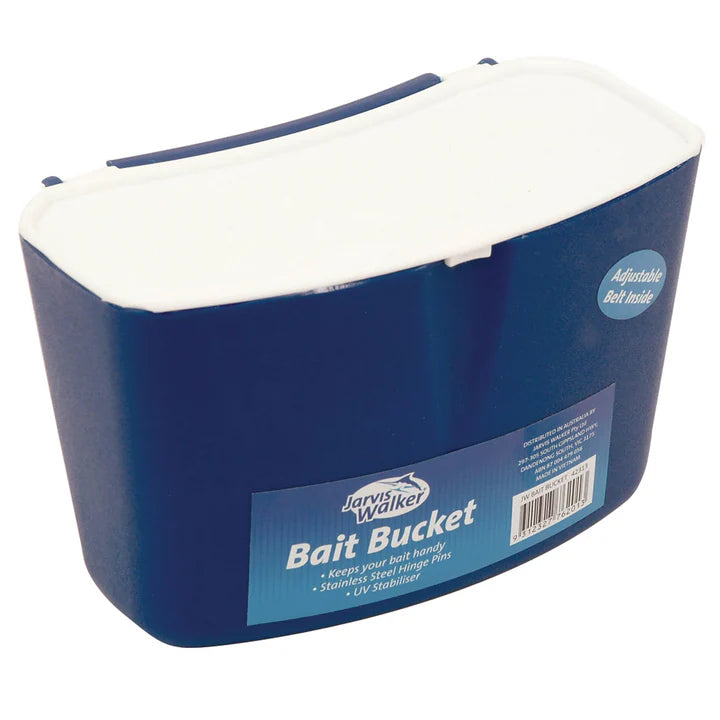 Jarvis Walker Bait Bucket With Belt Blue