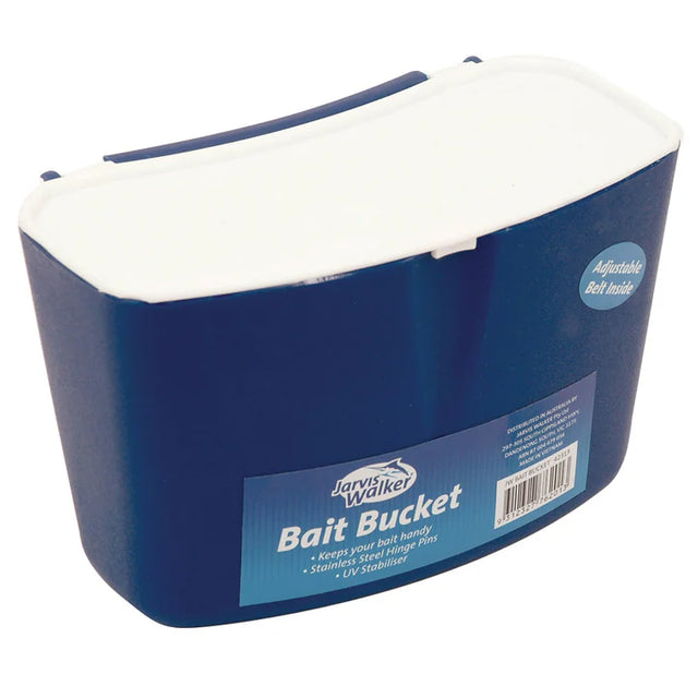 Jarvis Walker Bait Bucket With Belt Blue