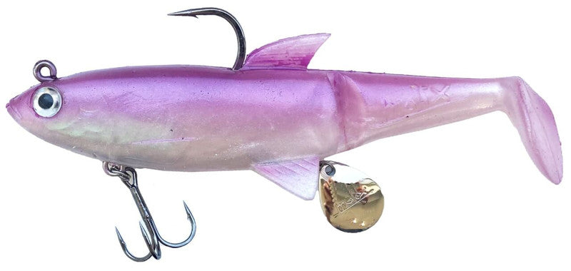 Molix Shad 140mm Soft Plastic Swimbait Lure Pearl White Lavender