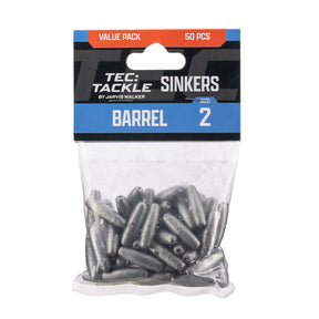 Jarvis Walker Tec Tackle Barrel Sinkers Value Pack