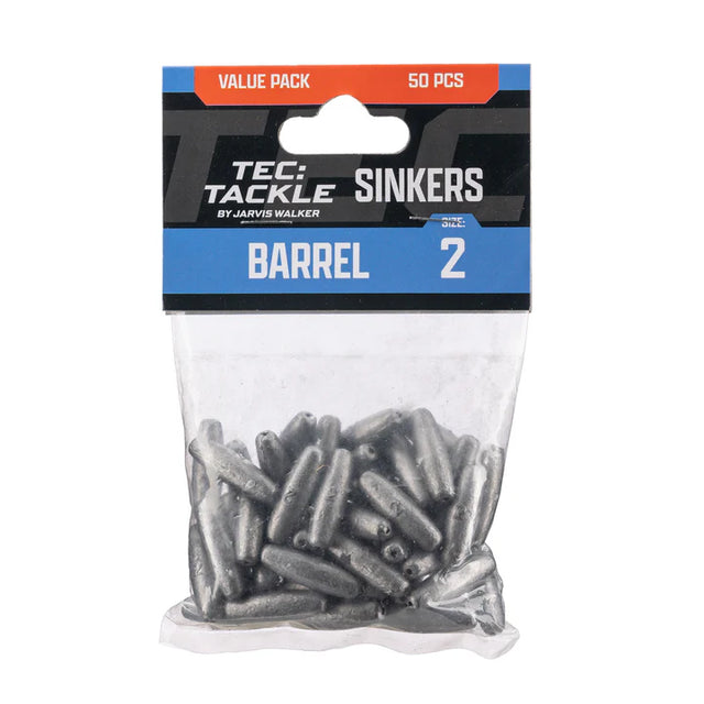 Jarvis Walker Tec Tackle Barrel Sinkers Value Pack
