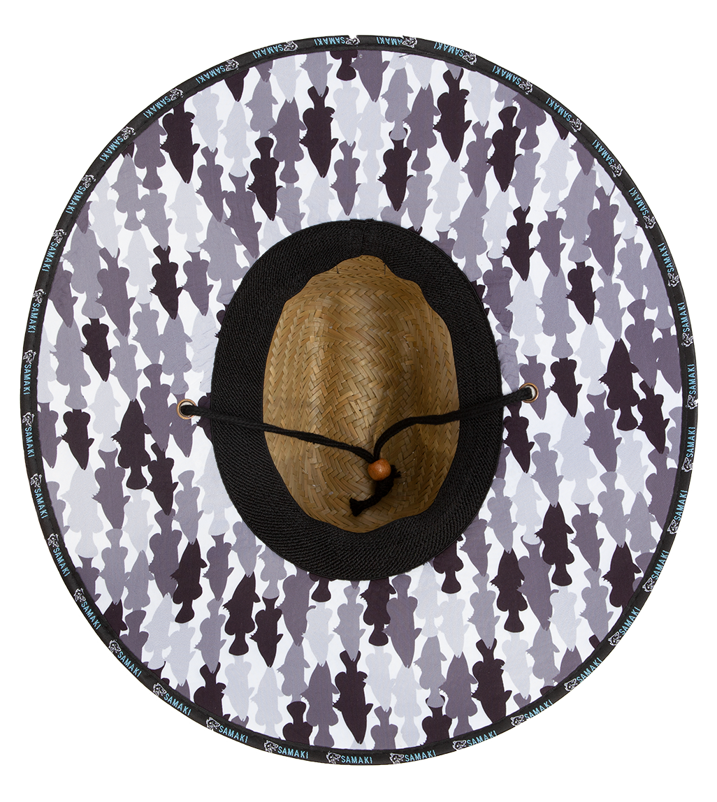 Samaki Barramundi Youth Straw Hat Grey