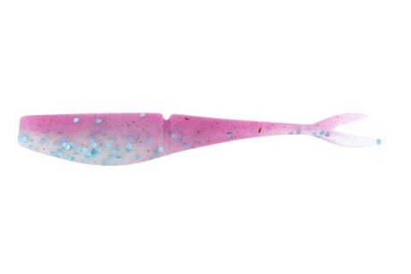 Daiwa Bait Junkie Jerk Shad 5in Soft Plastic Lure Pinky Snapper Glow