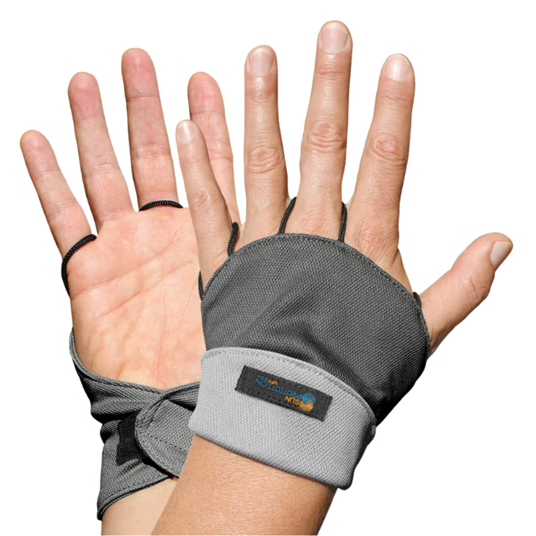 Sun Protection Australia Reversible Palmless Gloves Delta Steel