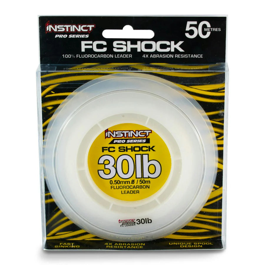 Instinct Pro FC Shock Fluorocarbon Fishing Leader 50m