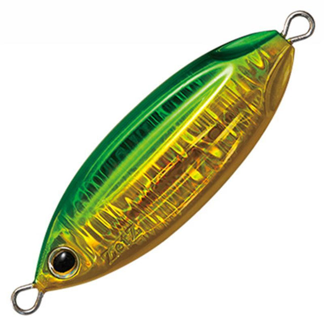 Palms Slow Blatt Cast Oval 20g Metal Jig Lure MG-510 - Gold Green
