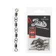 Mikado Jaws Fourfold Swivels XL 35kg 5pk