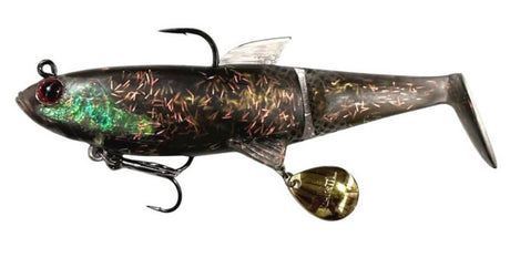 Molix Shad 140mm Soft Plastic Swimbait Lure Aussie Dark Flash