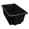 Plastic Storage Tub Large Black