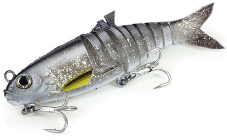 Molix Swim Shad 115mm Soft Plastic Swimbait Lure Silver Minnow