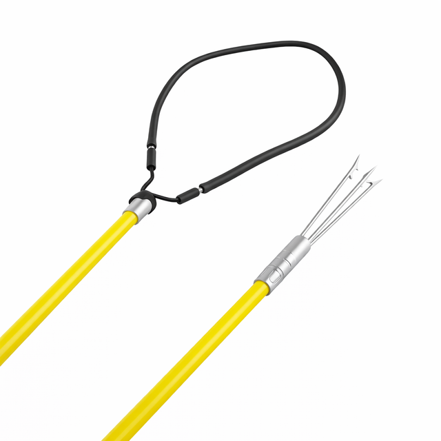 Ocean Hunter Fibreglass 2Pce Hand Spear 2m Yellow