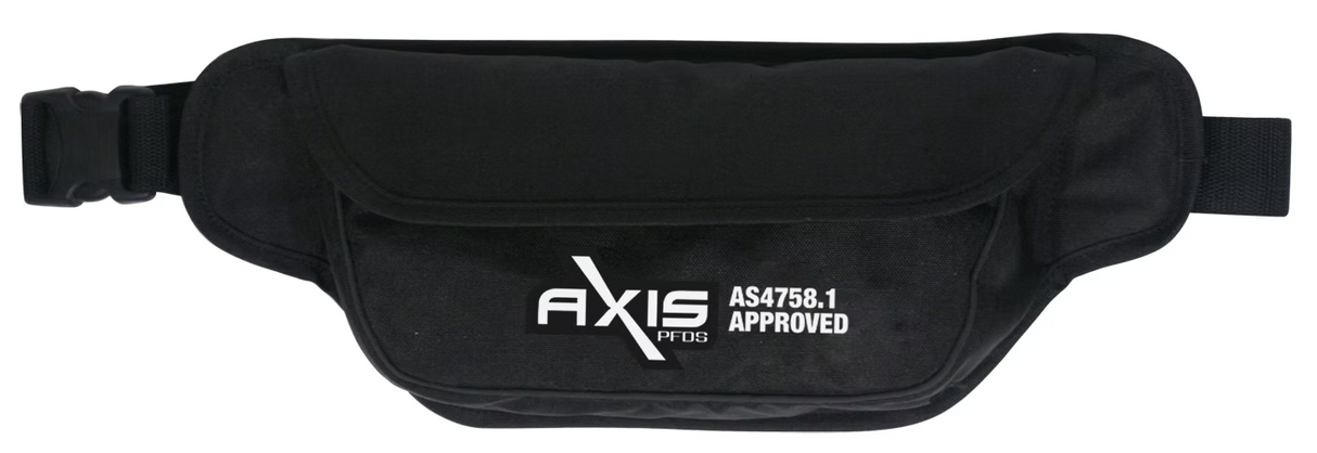 Axis Manual Inflatable Adult Waist Belt Lifejacket OSFM Black