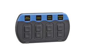 Narva Waterproof 4 Gang Switch Panel With LED Lights