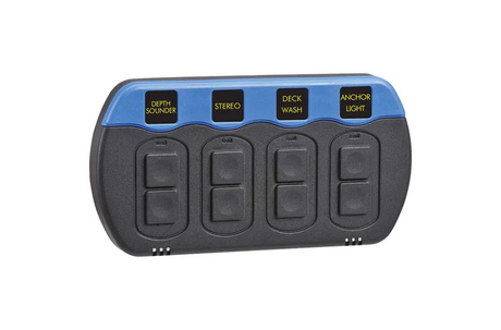 Narva Waterproof 4 Gang Switch Panel With LED Lights
