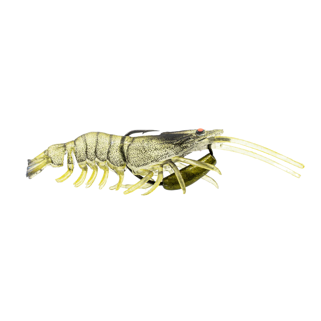 Chasebaits Flick Prawn 65mm 3.5g Soft Plastic Lure Banana Prawn