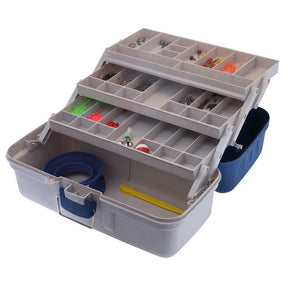 Jarvis Walker Tackle Box Kit 3 Tray 500Pce Blue/Grey