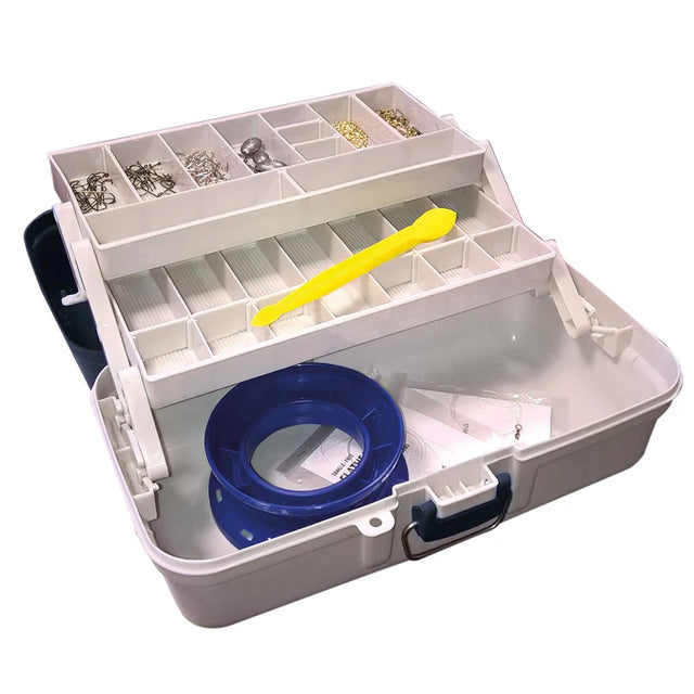 Jarvis Walker Species Tackle Box Kit Bream/Freshwater 2 Tray 125Pce Black/Grey