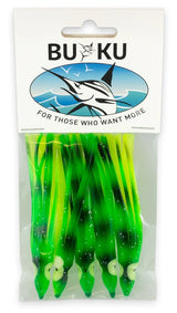Buku Octopus 3.5in Skirted Lure Green Black