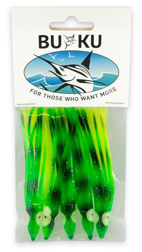 Buku Octopus 3.5in Skirted Lure Green Black