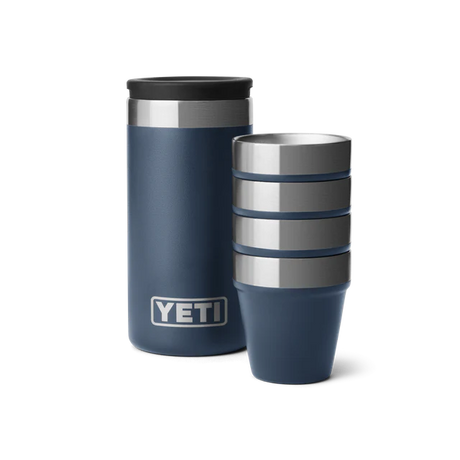 Yeti Shot Glasses With Carrying Case Navy