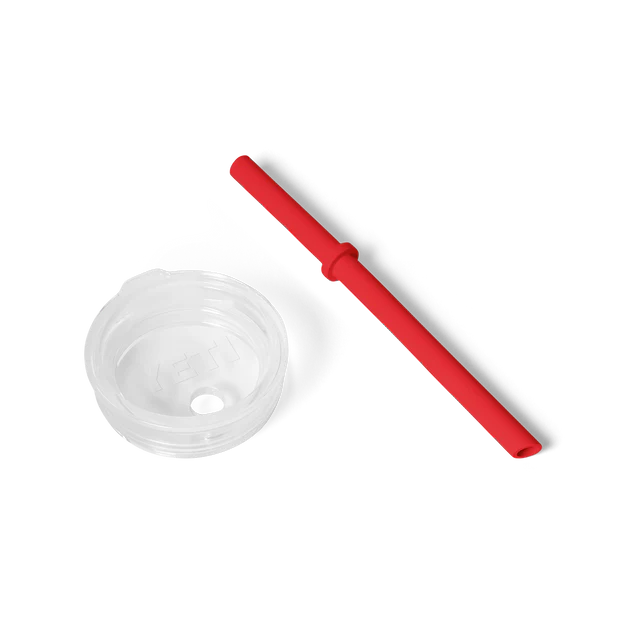 Yeti Rambler Small Silicone Straw Lid Rescue Red