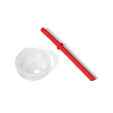 Yeti Rambler Small Silicone Straw Lid Rescue Red