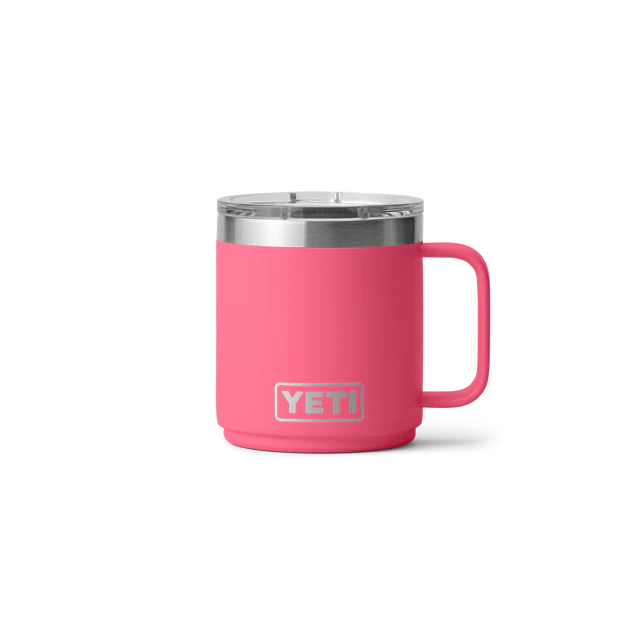 Yeti Rambler 10oz (296ml) Stackable Mug With DuraSip Ceramic Tropical Pink