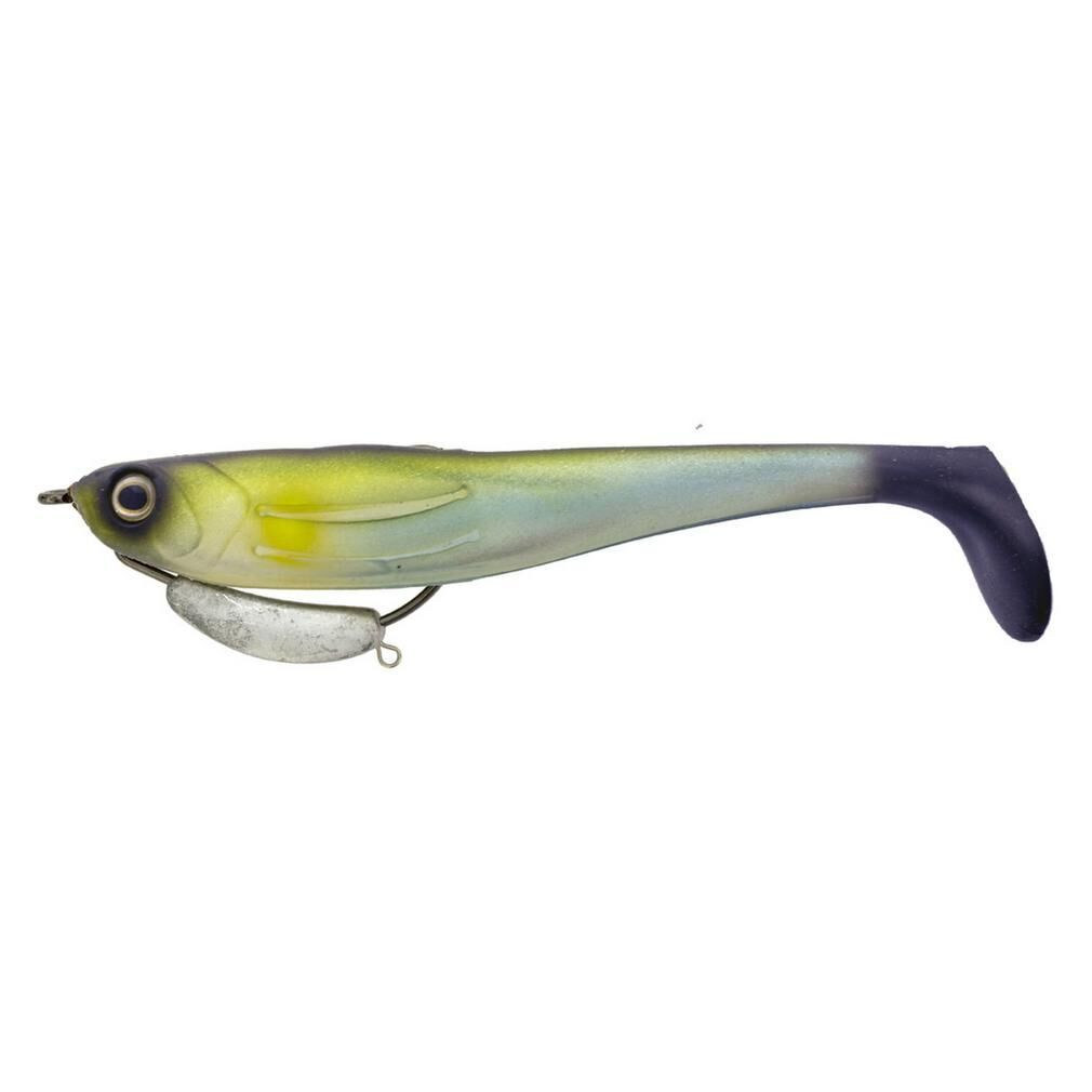 Zerek Flat Shad Pro 7in Soft Plastic Swimbait Lure Absinthe Black