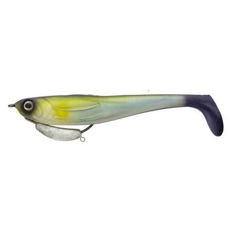Zerek Flat Shad Pro 7in Soft Plastic Swimbait Lure Absinthe Black