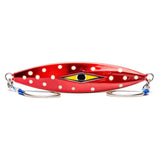 Mustad Staggerbod 180g Metal Jig Lure Lumo Polkadot