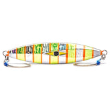 Mustad Staggerbod 180g Metal Jig Lure Gold Orange Silver