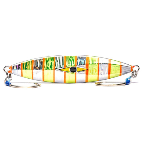Mustad Staggerbod 180g Metal Jig Lure Gold Orange Silver