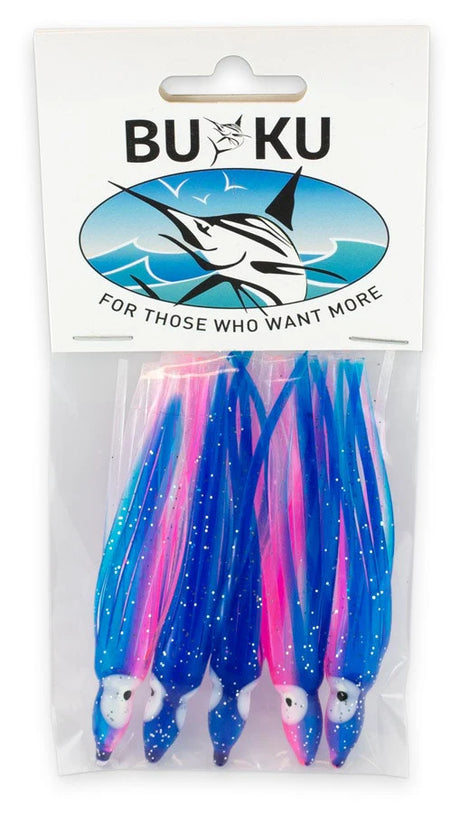 Buku Octopus 3.5in Skirted Lure Pink Blue
