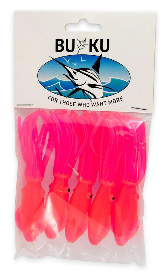 Buku Octopus 2.5in Deep Drop Lure Pink Glow