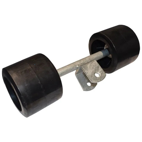 Trailer Double Wobble Roller Assembly Black