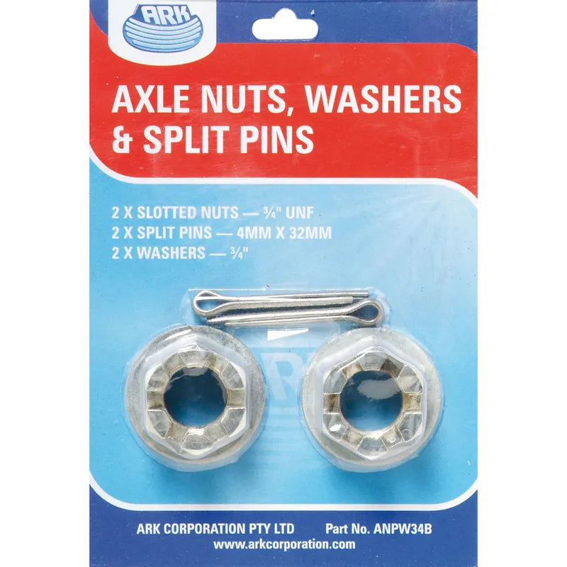 ARK Axle Nuts Washers and Pins