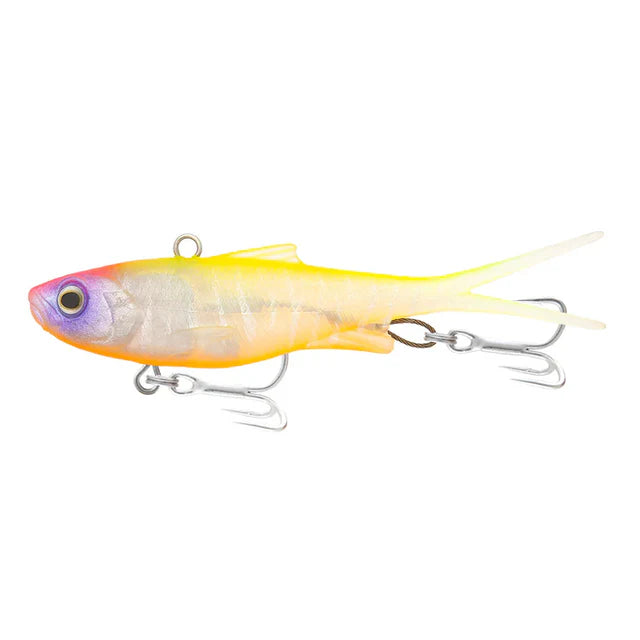 Samaki Vibelicious Fork Tail 100mm 20g Soft Vibe Lure Cleopatra Tiger