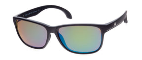 Mako Mistral 9609 Polarised Sunglasses M01G2H5 Matte Black - Rose Green Mirror